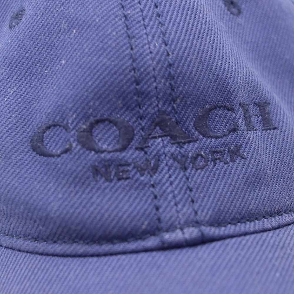 Coach Navy Blue Vintage Y2K Hat Cap Lid Adjustable OS Hat - Picture 7 of 10